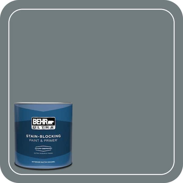 BEHR ULTRA 1 qt. #720F-5 Hidden Peak Extra Durable Satin Enamel Interior Paint & Primer