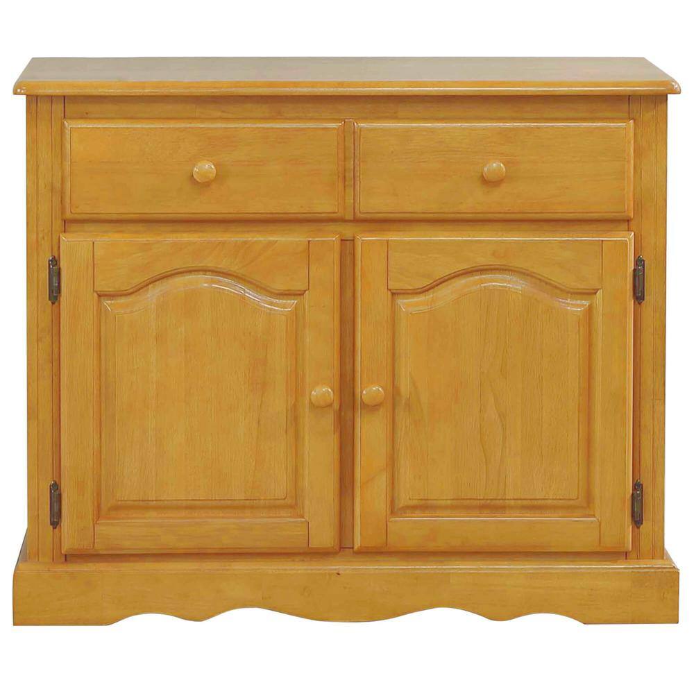 Oak Selections Light Oak Buffet with Solid Wood and Drawer BH19BUFLO