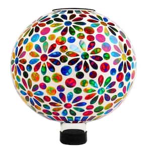 Alpine Corporation Globo Da Giardino In Vetro Mosaico Pavone: Colore E Luce Per Il Tuo Angolo Verde