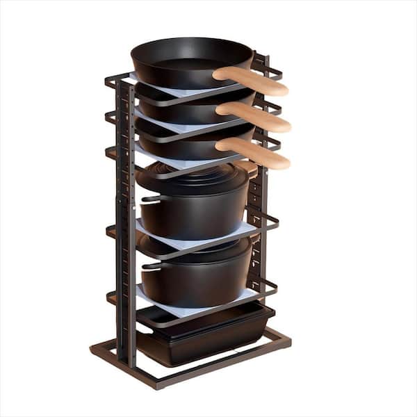 Old Dutch 60.5 in. Six Shelf Graphite Cookware Stand 106GU Old Dutch 60.5 in. Six Shelf Graphite Cookware Stand 106GU