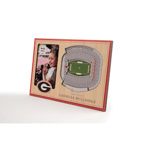 NCAA Georgia Bulldogs Team Colored 3D StadiumView with 4 in. x 6 in. Picture Frame