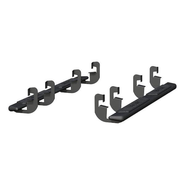 AscentStep Black Steel 5-1/2 x 75-Inch Running Boards, Select Chevy Silverado, GMC Sierra 1500, 2500, 3500 HD Crew Cab