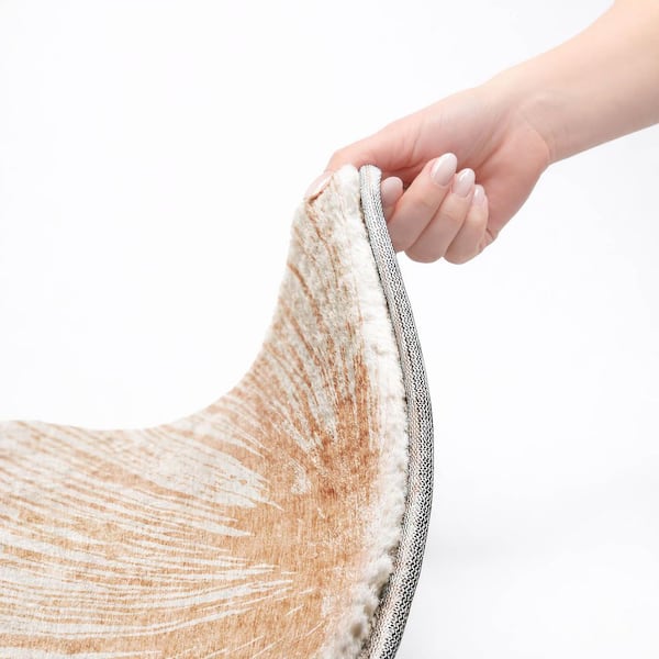 Dream Shag Premium Machine Washable Abstract ADS642 Salmon 2 ft. x 3 ft. Accent Rug