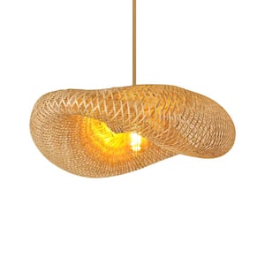 1-Light Bamboo Pendant Light