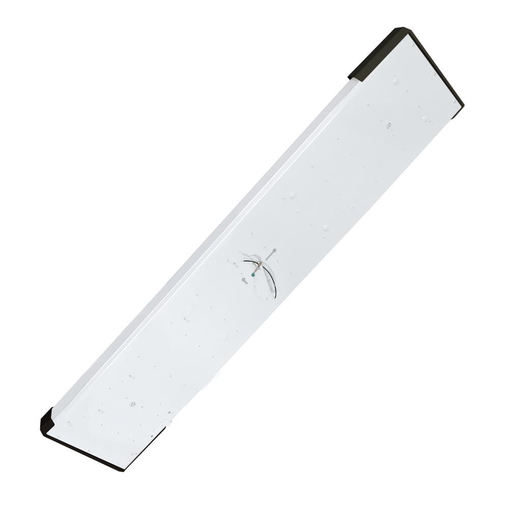 Mesha 48" Matte Black LED Flush Mount Ceiling Light