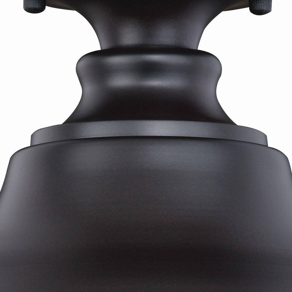 Delano Black and Gold Indoor/Outdoor Flush Mount Light