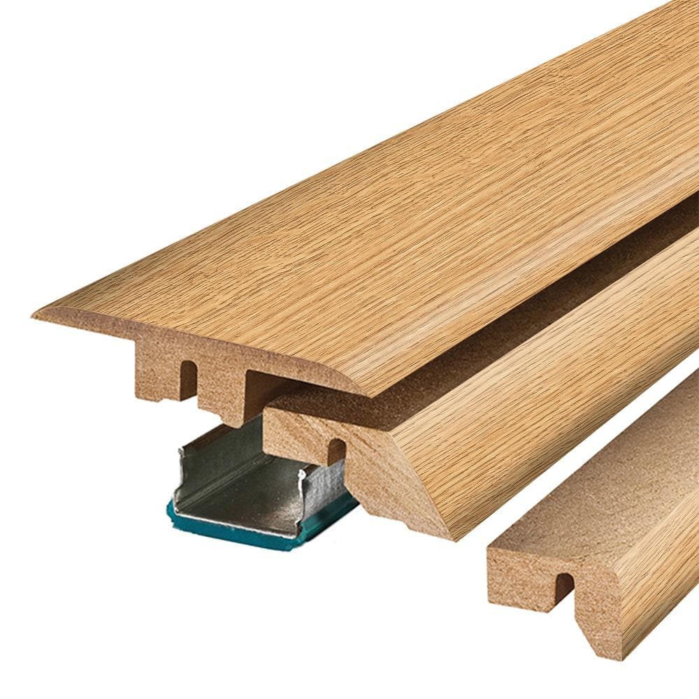 PERFORMANCE ACCESSORIES Natural 0.75 in. T x 2.37 in. W x 78.7 in. L Laminate 4-in-1 Molding, Medium