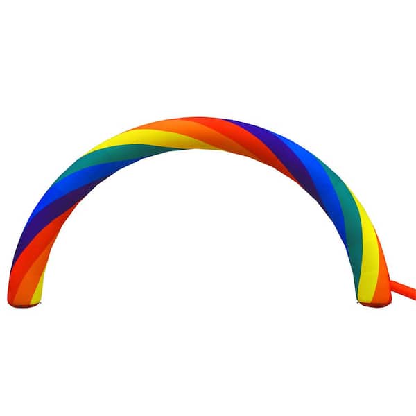VEVOR Inflatable Rainbow Arch 26.2 x 10.4 ft. Inflatable Archway with Blower for Garden