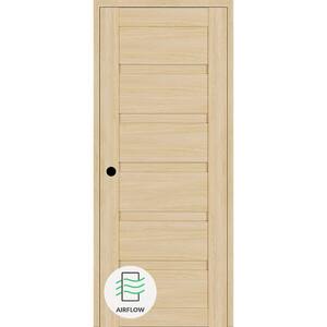 Louver DIY-Friendly 36 in. x 96 in. Right-Hand Loire Ash Wood Composite Single Swing Interior Door