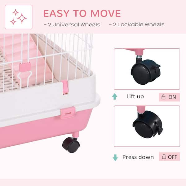 Pink hotsell rabbit cage