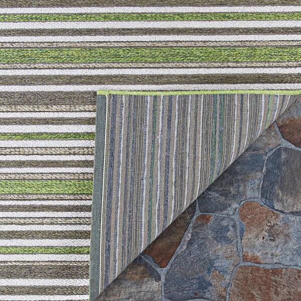 Couristan Covington Sherbet Stripe Multi 4 ft. x 6 ft. Indoor/Outdoor Area  Rug 22963067036056T - The Home Depot