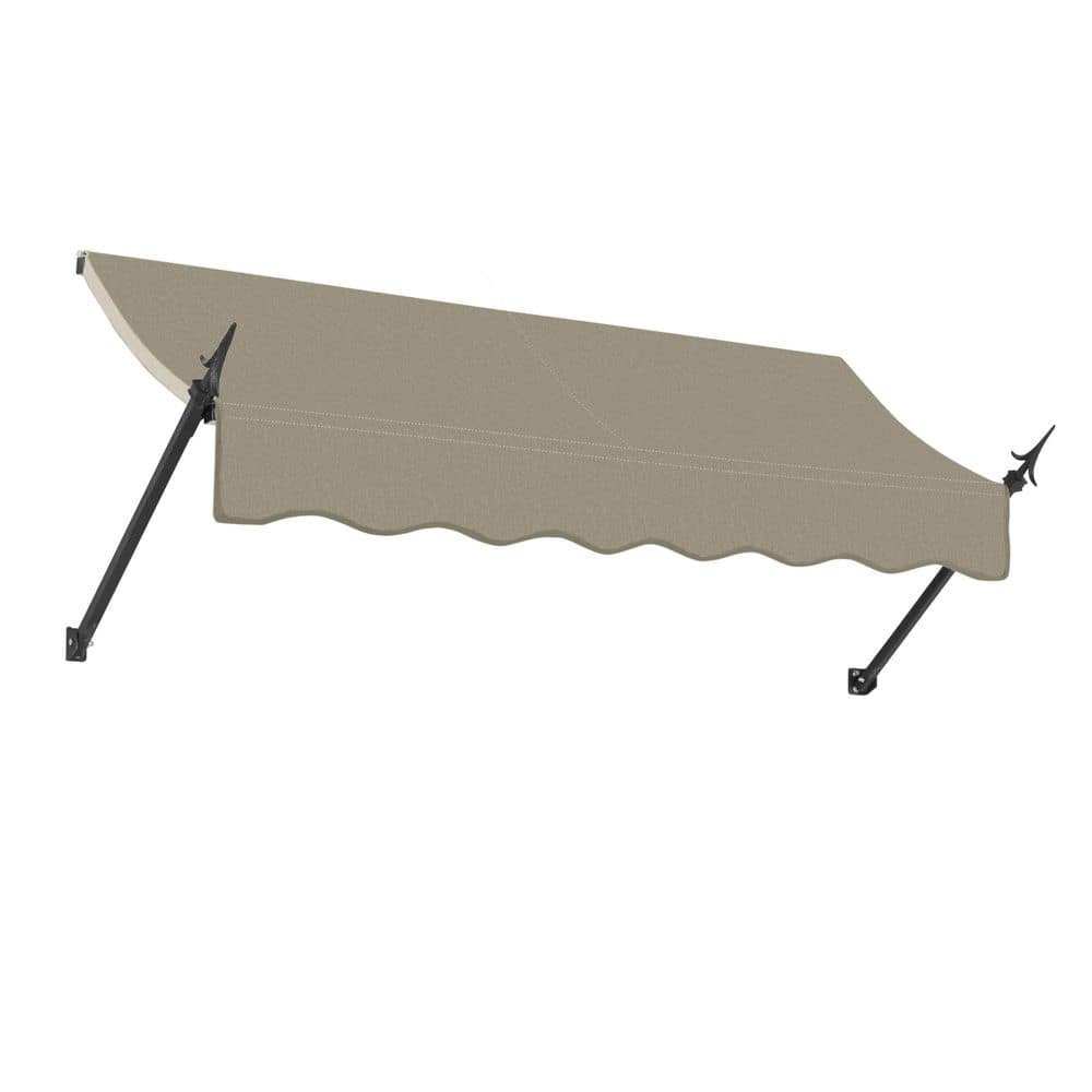 6.38 ft. New Orleans Acrylic Fabric Fixed Awning (76.5 in. W x 24 in. H x 16 in. D) in Burlap Sack price history on PriceWatchPro