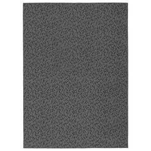 Ivy Cinder Gray 4 ft. x 6 ft. Casual Tuffted Solid Color Floral Polypropylene Area Rug