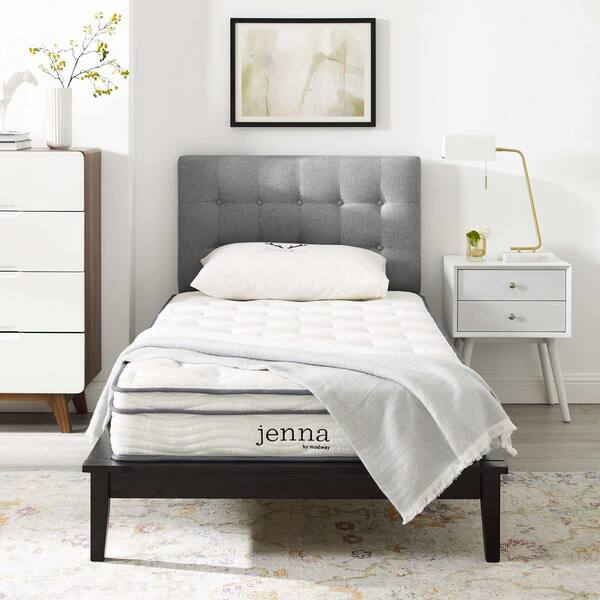 MODWAY Jenna 8in. Medium Innerspring Pillow Top Twin Mattress MOD-6133 ...