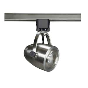 Brushed Nickel Integrated LED Fixed Track Gimbal Head