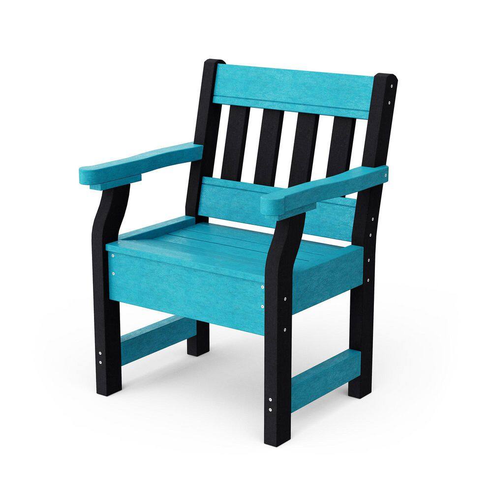 Heritage Aruba Blue and Black HDPE Plastic Outdoor Garden Chair price history on PriceWatchPro