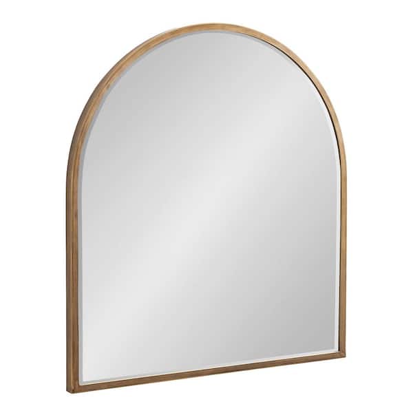 Kate and Laurel McLean 32.00 in. W x 36.00 in. H Gold Arch Modern Framed Decorative Wall Mirror