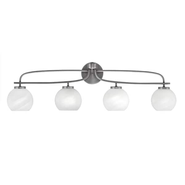 Unbranded Olympia 37.75 in. 4-Light Graphite Vanity Light