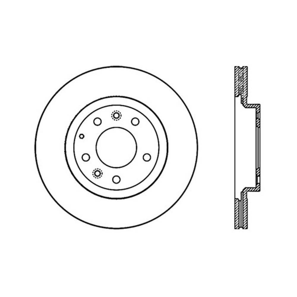 Frt Disc Brake Rotor Centric Parts 121.61000