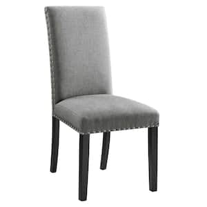 Parcel Light Grey Dining Upholstered Fabric Side Chair