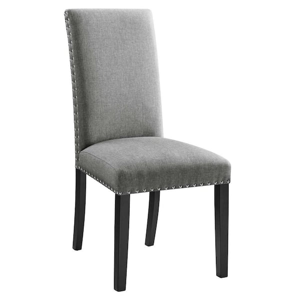 MODWAY Parcel Light Grey Dining Upholstered Fabric Side Chair