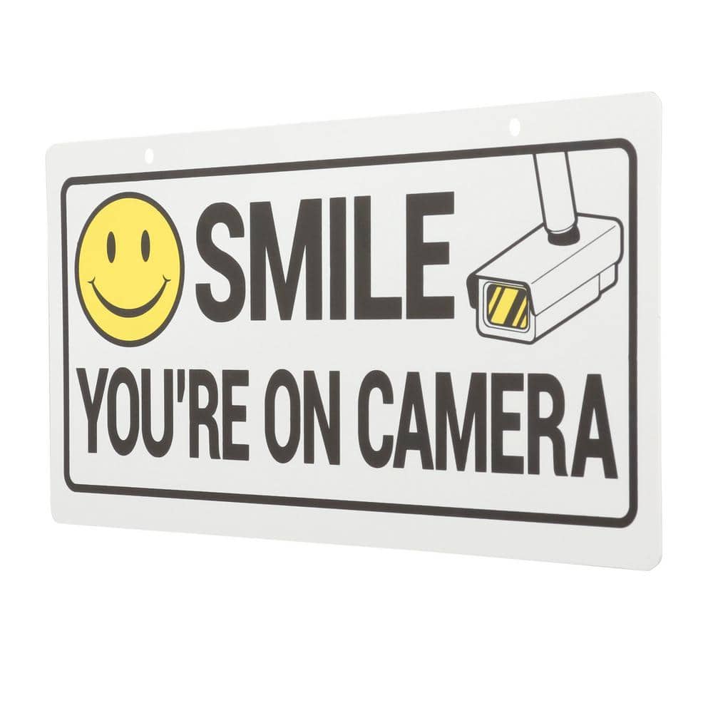5 in. x 10 in. Smile-Security Camera Sign price history on PriceWatchPro