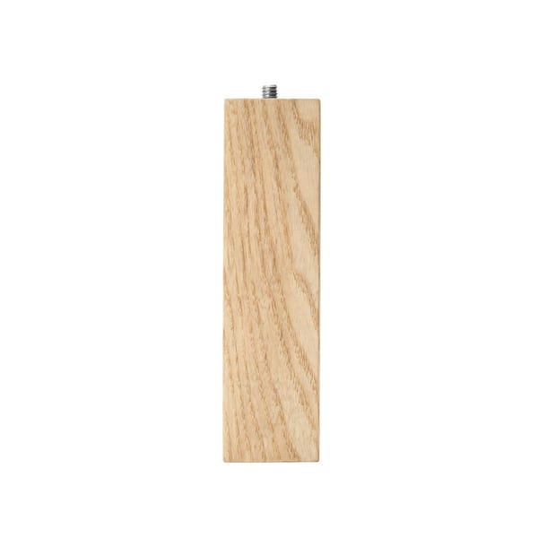 Waddell Parsons Square Table Leg with Hanger Bolt - 6 in. H x 1.625 in. Dia. - Sanded Unfinished Ash Wood - DIY Furniture Decor