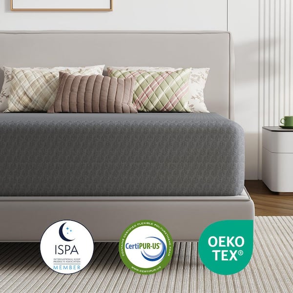 Queen Medium Memory Foam 14 in. Mattress, Cooling and Breathable