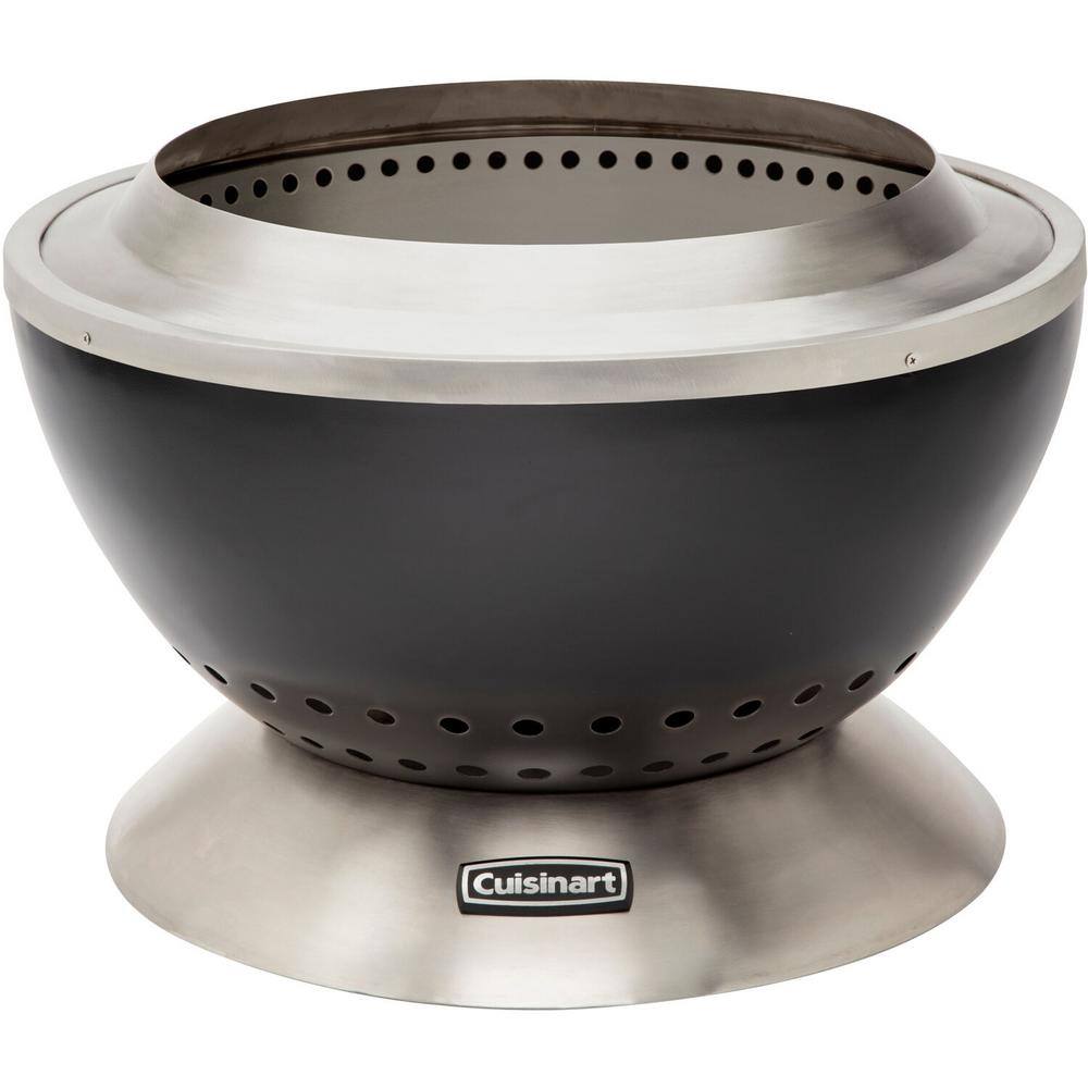 Cuisinart 25" Black Stainless Steel Smokeless Fire Pit