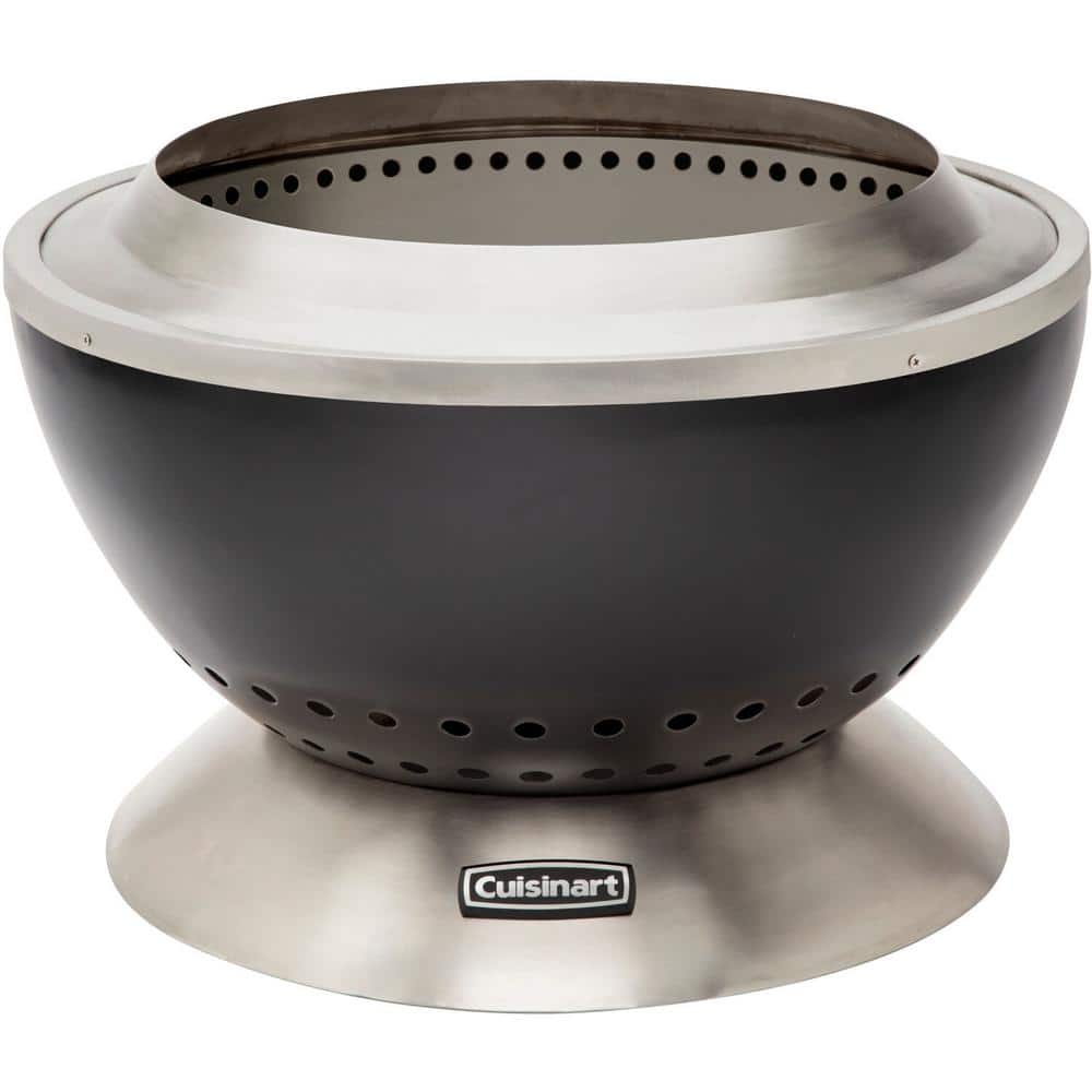 Cuisinart 25" Black Stainless Steel Smokeless Fire Pit