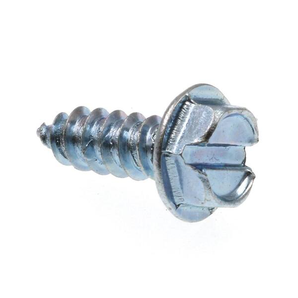 Prime-Line #8 x 1/2 in. Zinc Plated Steel Slotted Drive Hex Washer Head Self-Tapping Sheet Metal Screws (100-Pack)