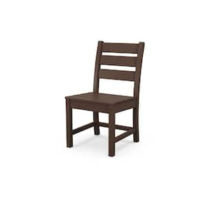 Grant Park Mahogany Side Stationary Plastic Outdoor Dining Chair