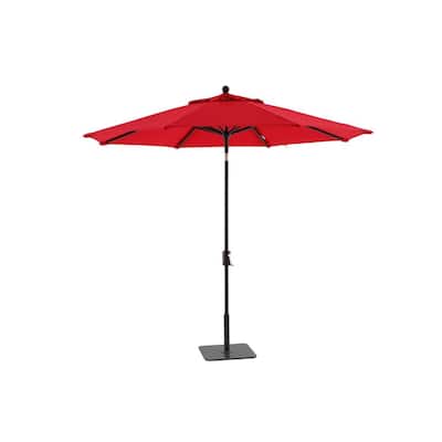 Noah 9 ft. Octagon Market Patio Umbrella in Red