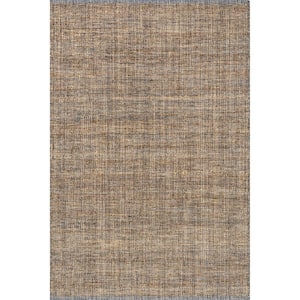 Emily Henderson Myrtlewood Gradient Jute Natural Doormat 3 ft. x 5 ft. Indoor/Outdoor Patio Rug