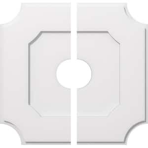 1 in. P X 14-1/4 in. C X 24 in. OD X 5 in. ID Locke Architectural Grade PVC Contemporary Ceiling Medallion, Two Piece