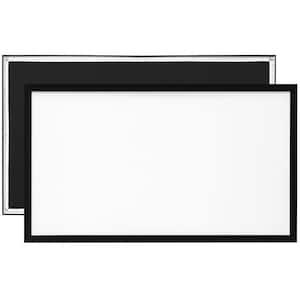 Projector Screen Fixed Frame 110 in. 16:9 4K HD Movie Projection Screen with Aluminum Frame Movie Screen Wall Mounted