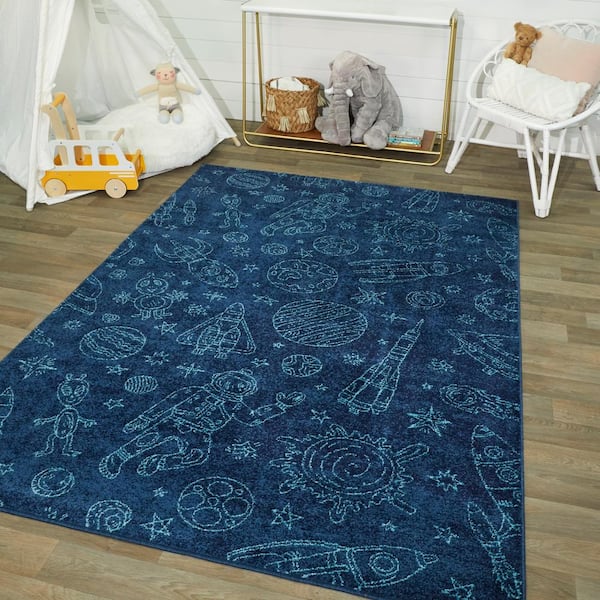 BALTA Rugs Space Explorer Kids Rug - Size: 4'4 x 6