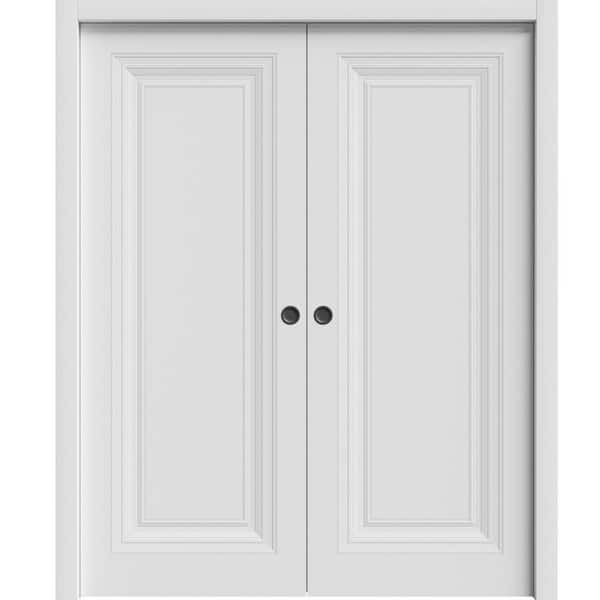7111 36 in. x 80 in. Sold Core White Color Wood Sliding Door