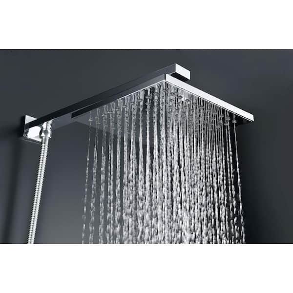 Byne 1-Handle 1-Spray Tub and Shower Faucet with Sprayer Wand in Polished Chrome (Valve Included)