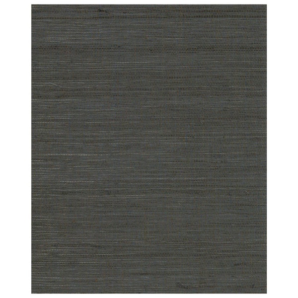 Magnolia Home by Joanna Gaines Plain Grass Gray And Black Paper Non-Pasted Strippable Wallpaper Roll (Covers 72 Sq. Ft.)