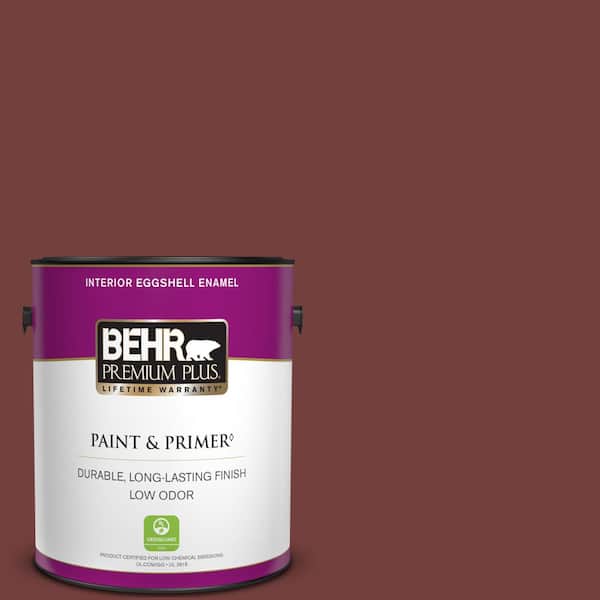 BEHR PREMIUM PLUS 1 gal. #BXC-18 Poisonberry Eggshell Enamel Low Odor Interior Paint & Primer