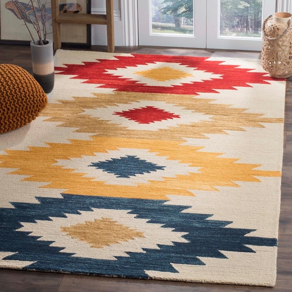 Aspen Ivory/Multi 8 ft. x 10 ft. Floral Area Rug