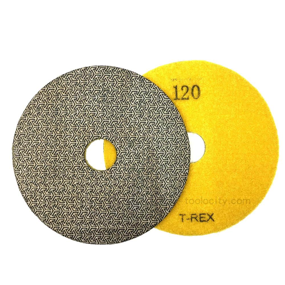 4Pcs 5" Electroplated Diamond Polishing Pads Sanding Disc Grinding Wet for Stone 