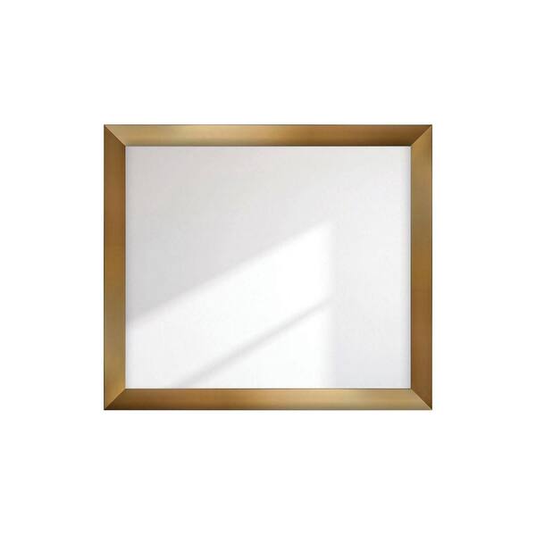 BrandtWorks Contemporary Champagne Framed Wide Wall Mirror 40 in. W x 46 in. H
