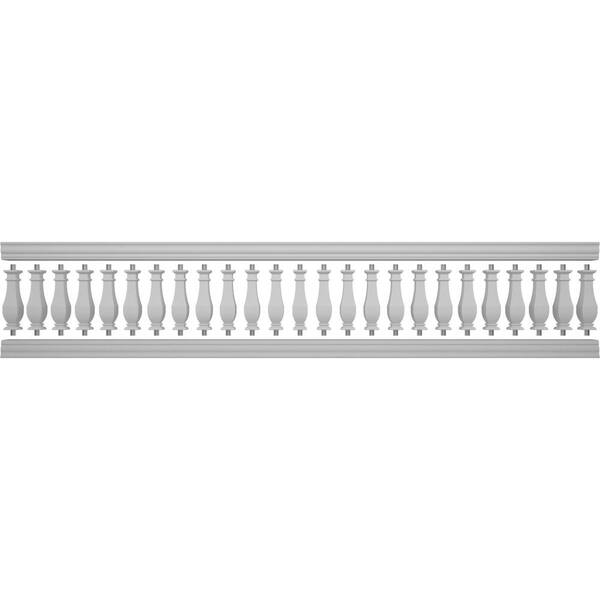 Ekena Millwork Fiberthane Arcadian Balustrade 180 in. L x 42 in. H Fiberglass Railing Kit