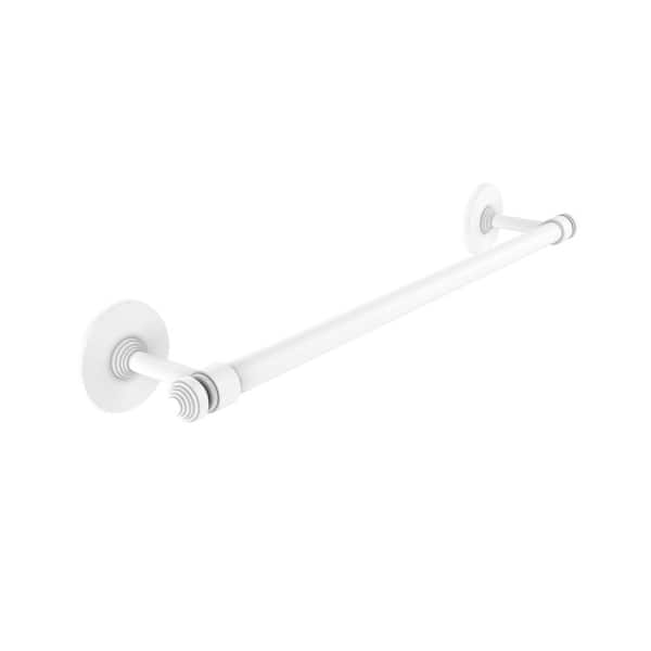 Allied Brass Southbeach Collection 18 in. Wall Mounted Single Towel Bar in Matte White