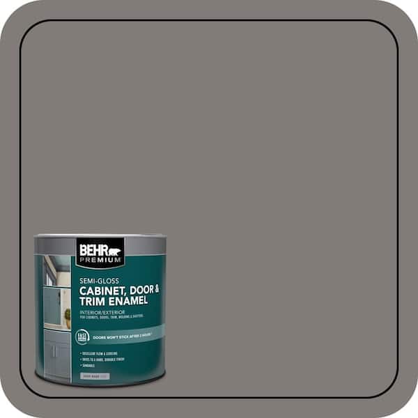 1 qt. #PPU24-21 Greyhound Semi-Gloss Enamel Interior/Exterior Cabinet, Door & Trim Paint