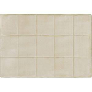 Spa Retreat Sand 20 in. x 30 in. Memory Foam Bath Mat