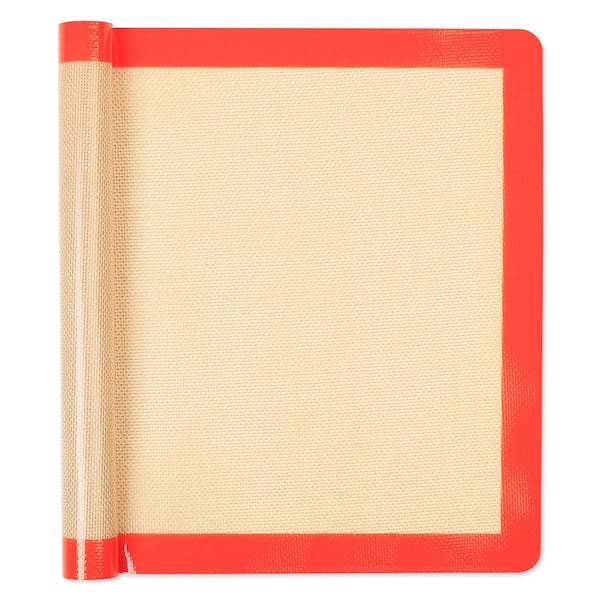 Two Thirds Size Silicone Baking Mat Non-Stick Food Grade Fiberglass Glossy Finish for Baking Sheets 1 Piece