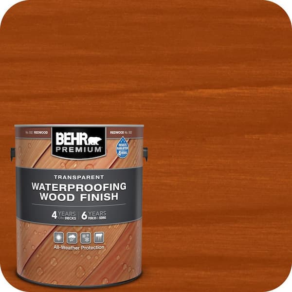 1 Gal. #T-330 Redwood Transparent Waterproofing Exterior Wood Finish